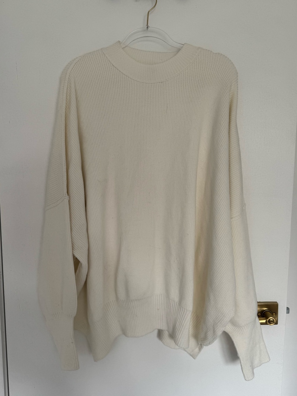 Free People Women's Crewneck Sweater in Cream